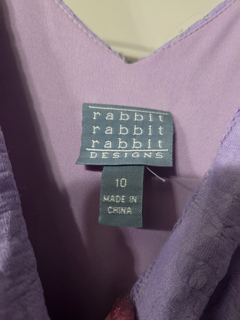 Rabbit Rabbit Rabbit Lavender V-Neck Dress - Picture 2 of 2